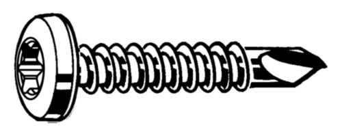 Skruv med borrspets 3,9x13mm (50st) - Bild 2